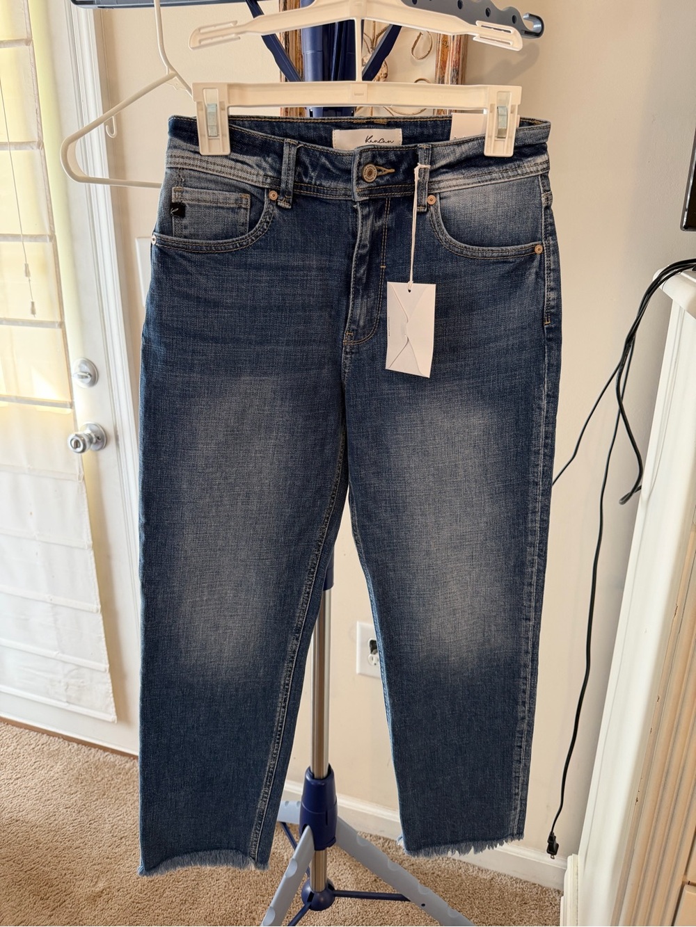 KanCan Dark Blue Ankle Crop Jeans
